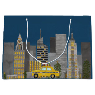 New York City Skyline Large Gift Bag