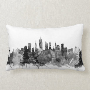 New York City Skyline Lumbar Pillow