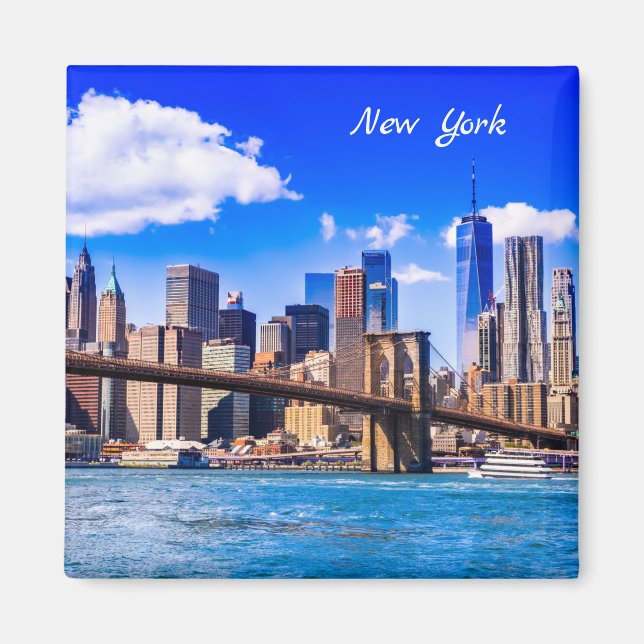 New York city skyline Magnet (Front)