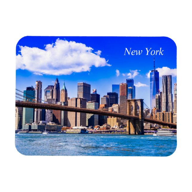 New York city skyline Magnet (Horizontal)