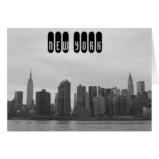 New York City Skyline - Manhattan from East River (Front Horizontal)