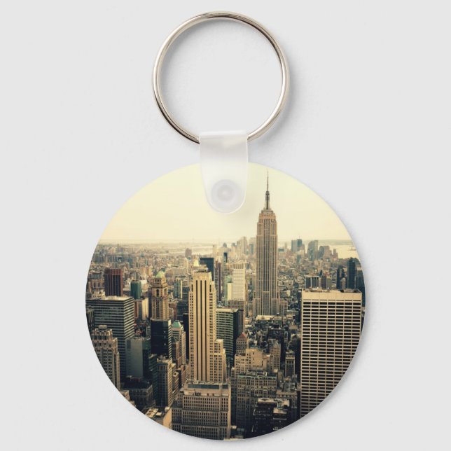 New York City Skyline Midtown Keychain (Front)