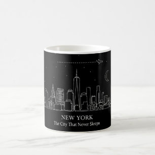 New York City Skyline Minimalist "The City That Magic Mug