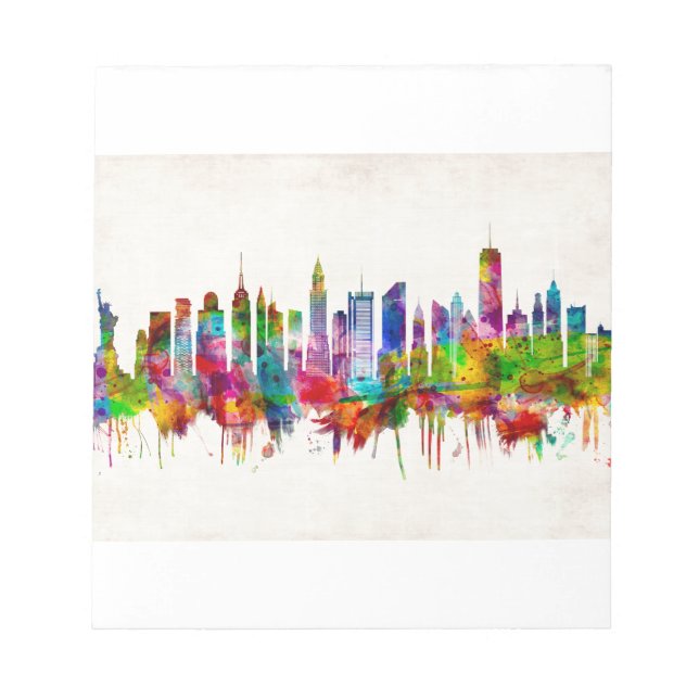 New York City Skyline Notepad (Front)