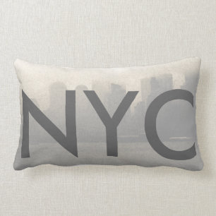 New York City Skyline NYC CricketDiane Travel Lumbar Pillow