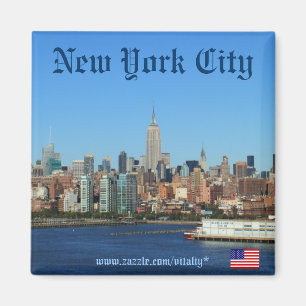 New York City skyline photography magnet