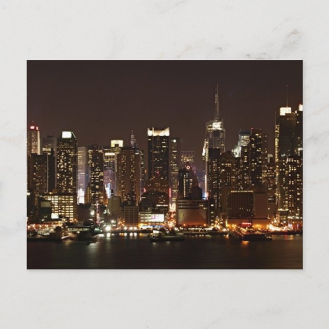 New York City Skyline Postcard (Front)