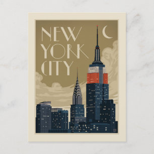 New York City Skyline Postcard