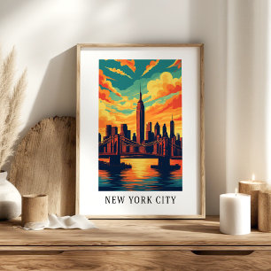 New York City Skyline Poster
