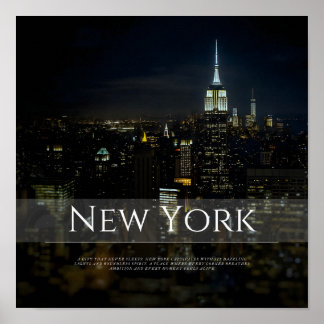 New York City Skyline Poster – Modern Wall Art Pri