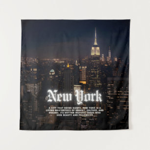 New York City Skyline Poster Template   Tapestry