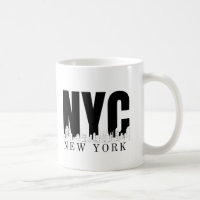 New York City Skyline Retro Style Urban