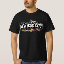 New York City Skyline Streetwear Graphic T-Shirt