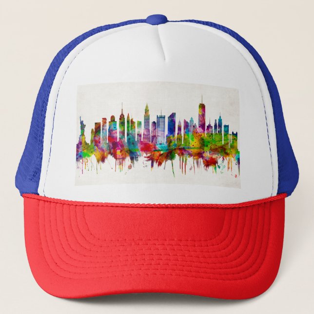 New York City Skyline Trucker Hat (Front)