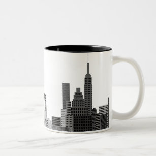 New York City Skyline Two-Tone Coffee Mug