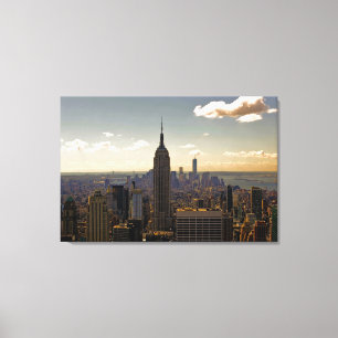 New York City Skyline with Empire State Building Canvas Print