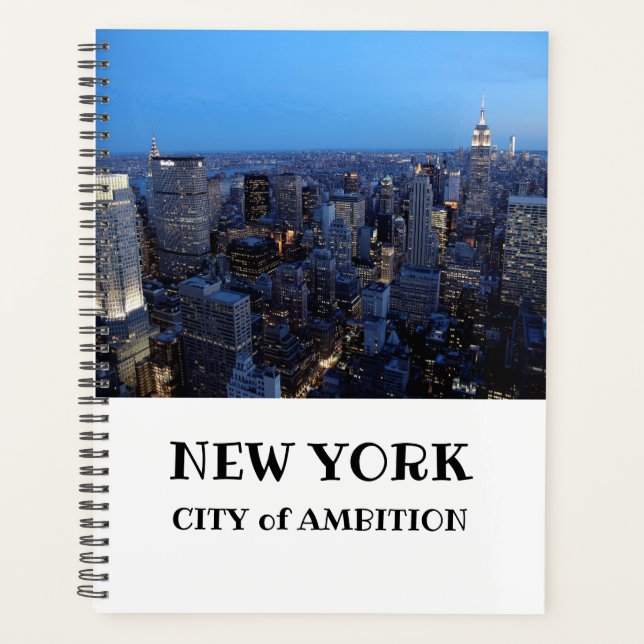 New York City Skyscraper Towers Photographs Planner (Front)