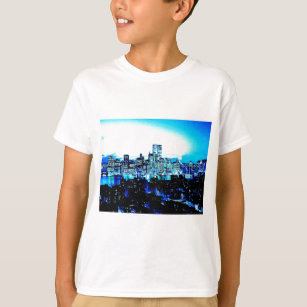 New York City Skyscrapers at Night T-Shirt