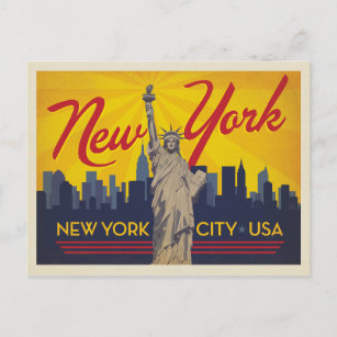 New York City   Statue of Liberty Postcard