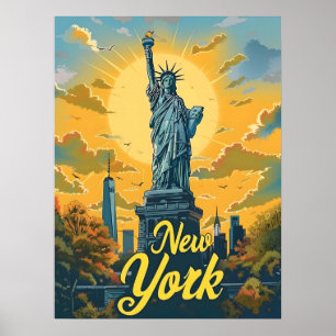 New York City Statue of Liberty Poster