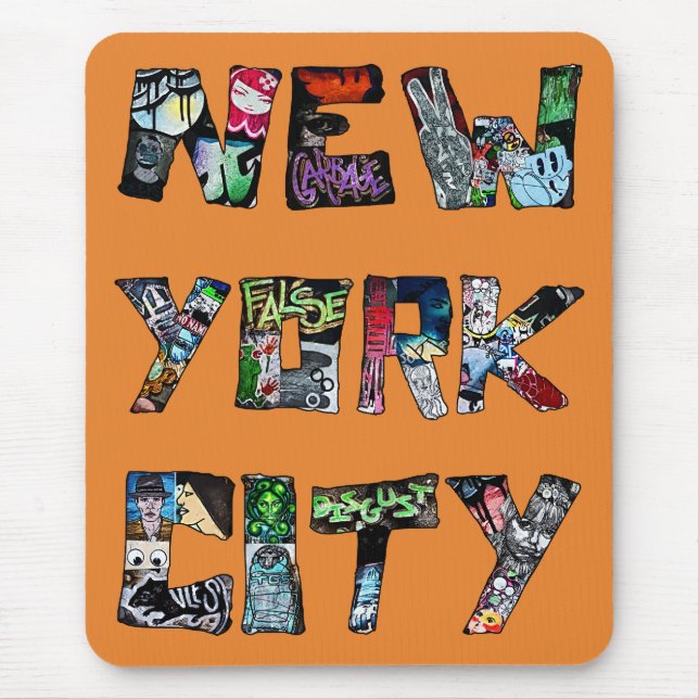 New York City Street Art Mousemat Mouse Pad (Front)