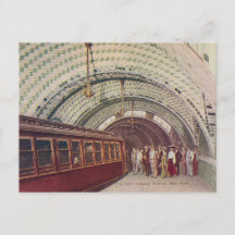 New York City Subway Station 1910 Postcard