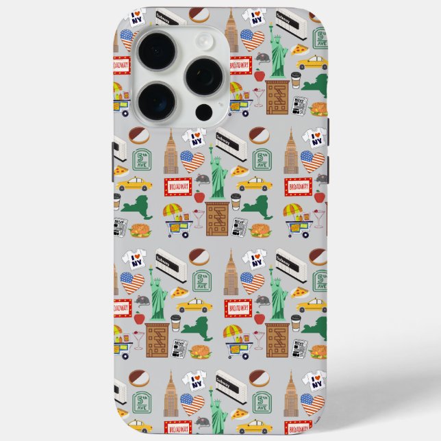 New York City Symbols Case-Mate iPhone Case (Back)