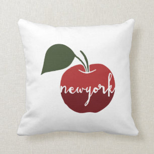 New York city   The Big Apple Throw Pillow