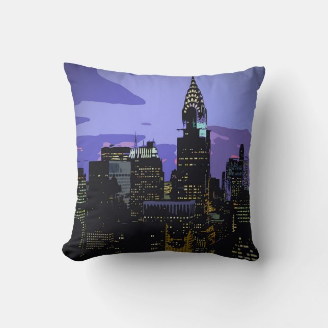 New York City Throw Pillow (Front)