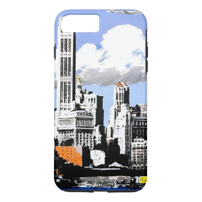 New York City Travel iPhone 7 Plus Coque (Dos)