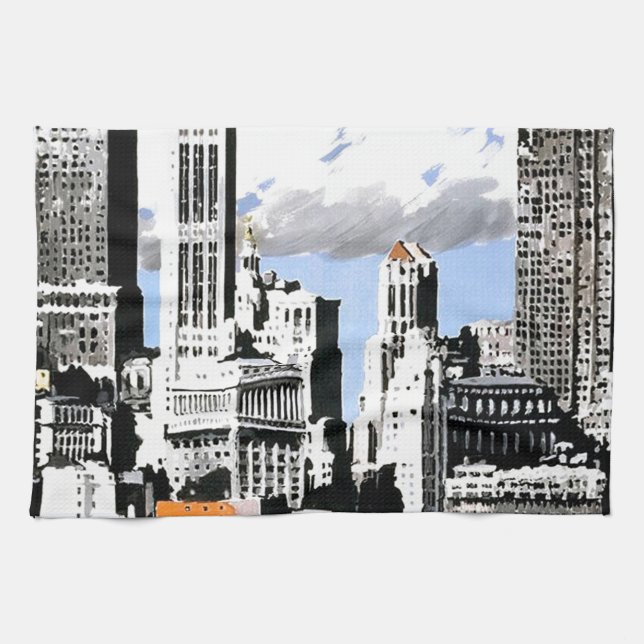 New York City Travel Kitchen Towel (Horizontal)