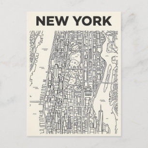 New York City travel postcard