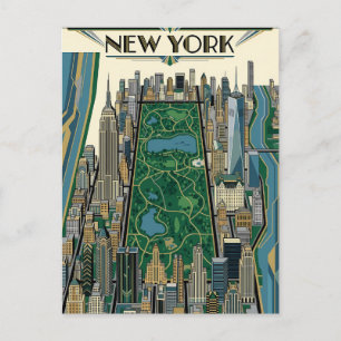 New York City travel postcard