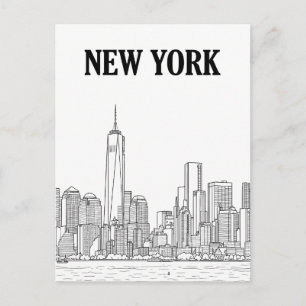 New York City travel postcard