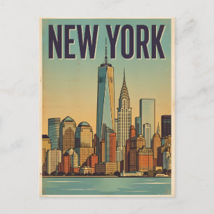 New York City travel postcard