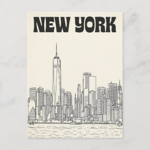 New York City travel postcard