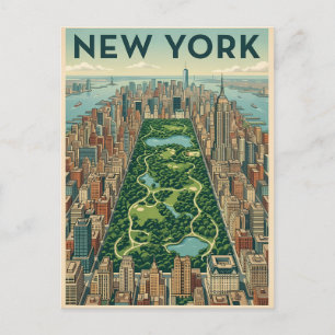 New York City travel postcard