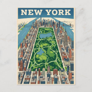 New York City travel postcard