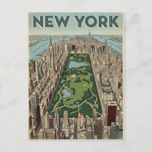New York City travel postcard