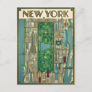 New York City travel postcard