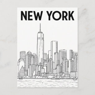 New York City travel postcard
