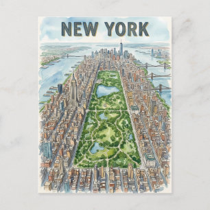 New York City travel postcard