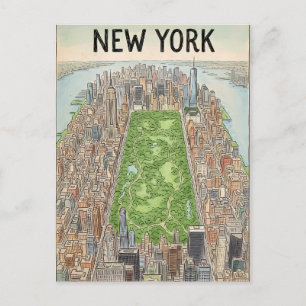 New York City travel postcard