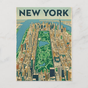 New York City travel postcard