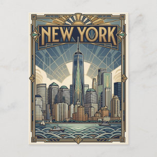 New York City travel postcard