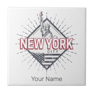 New York City United States Vintage USA Souvenir Tile
