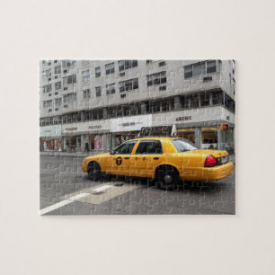 New York City Upper East Side Yellow Taxi Cab NYC Jigsaw Puzzle