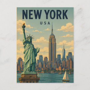 New York City USA Skyline Urban Exploration 🏙️ Postcard