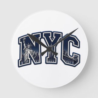 New York City Vintage Street Style  Round Clock