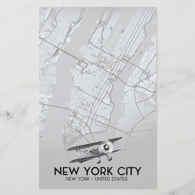 New York City Vintage style map (Front)
